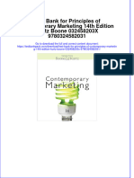 The Download Test Bank For Principles of Contemporary Marketing 14th Edition Kurtz Boone 032458203X 9780324582031 Full Chapter New 2024