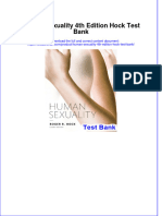 Full Download Human Sexuality 4th Edition Hock Test Bank All Chapter 2024 PDF