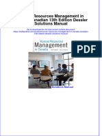 Full Download Human Resources Management in Canada Canadian 13th Edition Dessler Solutions Manual All Chapter 2024 PDF