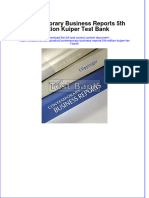 Full Download Contemporary Business Reports 5th Edition Kuiper Test Bank All Chapter 2024 PDF