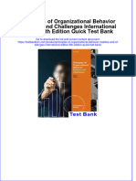 Full Download Principles of Organizational Behavior Realities and Challenges International Edition 8th Edition Quick Test Bank All Chapter 2024 PDF