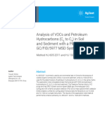 Analysis of Vocs and Petroleum Hydrocarbons (C Toc) in Soil and Sediment With A P&T-8890 Gc/Fid/5977 MSD System