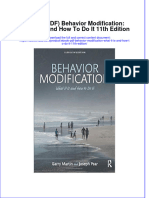 (Ebook PDF) Behavior Modification: What It Is and How To Do It 11th Edition Full Chapter Instant Download