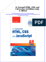 Full Download Sams Teach Yourself HTML, CSS, and JavaScript All in One 1st Edition Julie C. Meloni File PDF All Chapter On 2024