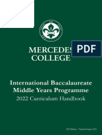 2022 IB MYP Curriculum Handbook