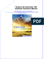 Full Download Computer Science An Overview 12th Edition Brookshear Solutions Manual All Chapter 2024 PDF