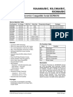 93AA66X 93LC66X 93C66X 4 Kbit Microwire Compatible Serial EEPROM Data Sheet