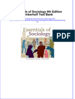 Full Download Essentials of Sociology 9th Edition Brinkerhoff Test Bank All Chapter 2024 PDF