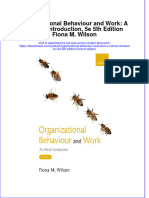 Full Download Organizational Behaviour and Work: A Critical Introduction, 5e 5th Edition Fiona M. Wilson File PDF All Chapter On 2024