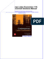 Full Download Contemporary Labor Economics 11th Edition McConnell Solutions Manual All Chapter 2024 PDF