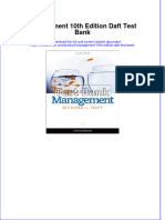 (Download PDF) Management 10th Edition Daft Test Bank Full Chapter