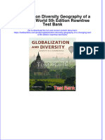 (Download PDF) Globalization Diversity Geography of A Changing World 5th Edition Rowntree Test Bank Full Chapter