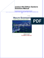 (Download PDF) Health Economics 6th Edition Santerre Solutions Manual Full Chapter