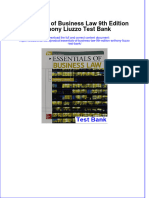 Instant Download PDF Essentials of Business Law 9th Edition Anthony Liuzzo Test Bank Full Chapter