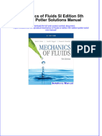 Instant Download PDF Mechanics of Fluids SI Edition 5th Edition Potter Solutions Manual Full Chapter