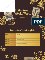 Militarism in WW1 1