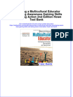 (Download PDF) Becoming A Multicultural Educator Developing Awareness Gaining Skills and Taking Action 2nd Edition Howe Test Bank Full Chapter