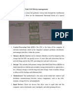 Unit-3 Iinput Output Device Management