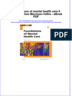 (Ebook PDF) Foundations of Mental Health Care 6 Edition Edition Morrison-Valfre - Ebook PDF All Chapter