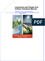 (Download PDF) Energy Environment and Climate 2nd Edition Wolfson Solutions Manual Full Chapter