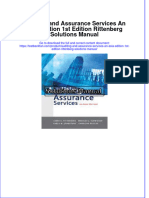 (Download PDF) Auditing and Assurance Services An Asia Edition 1st Edition Rittenberg Solutions Manual Full Chapter