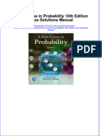 (Download PDF) First Course in Probability 10th Edition Ross Solutions Manual Full Chapter