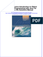 (Download PDF) Comprehensive Introduction To Object Oriented Programming With Java 1st Edition Wu Solutions Manual Full Chapter