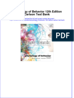 (Download PDF) Physiology of Behavior 12th Edition Carlson Test Bank Full Chapter