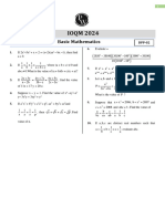 IOQM 2024: Basic Mathematics