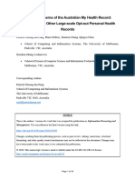 Privacy Concerns of The Australian My Health Record: Implications For Other Large-Scale Opt-Out Personal Health Records