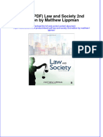 Full Download PDF of (Ebook PDF) Law and Society 2nd Edition by Matthew Lippman All Chapter