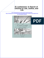 Full Download PDF of (Ebook PDF) Lawlemmas: in Search of Principled Choices in Law, Justice, and Life All Chapter