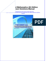 (Download PDF) Technical Mathematics 4th Edition Peterson Solutions Manual Full Chapter