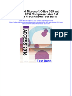 Instant Download PDF Illustrated Microsoft Office 365 and Access 2016 Comprehensive 1st Edition Friedrichsen Test Bank Full Chapter