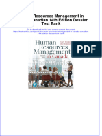 (Download PDF) Human Resources Management in Canada Canadian 14th Edition Dessler Test Bank Full Chapter