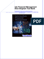 Instant Download PDF Intermediate Financial Management 11th Edition Brigham Test Bank Full Chapter