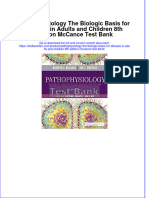 (Download PDF) Pathophysiology The Biologic Basis For Disease in Adults and Children 8th Edition McCance Test Bank Full Chapter