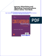 Instant Download PDF Contemporary Advertising and Integrated Marketing Communications 15th Edition Arens Test Bank Full Chapter