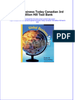 (Download PDF) Global Business Today Canadian 3rd Edition Hill Test Bank Full Chapter