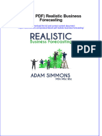 Full Download PDF of (Ebook PDF) Realistic Business Forecasting All Chapter