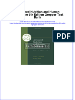 (Download PDF) Advanced Nutrition and Human Metabolism 6th Edition Gropper Test Bank Full Chapter