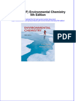 Full Download PDF of (Ebook PDF) Environmental Chemistry 5th Edition All Chapter