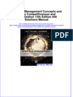 Instant Download PDF Strategic Management Concepts and Cases Competitiveness and Globalization 12th Edition Hitt Solutions Manual Full Chapter