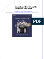 (Download PDF) Hotel Restaurant and Travel Law 7th Edition Morris Test Bank Full Chapter