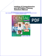 Instant Download PDF Dental Assisting A Comprehensive Approach 5th Edition Phinney Solutions Manual Full Chapter