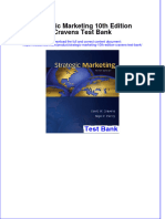 Instant Download PDF Strategic Marketing 10th Edition Cravens Test Bank Full Chapter