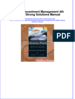 (Download PDF) Practical Investment Management 4th Edition Strong Solutions Manual Full Chapter