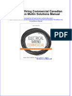 Instant Download PDF Electrical Wiring Commercial Canadian 7th Edition Mullin Solutions Manual Full Chapter