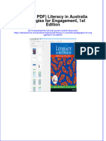 Full Download PDF of (Original PDF) Literacy in Australia Pedagogies For Engagement, 1st Edition All Chapter