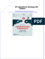 Full Download PDF of (Ebook PDF) Operations Strategy 6th Edition All Chapter